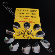 Flatty Spoons 20mm x 15mm Qty 10 per pack  